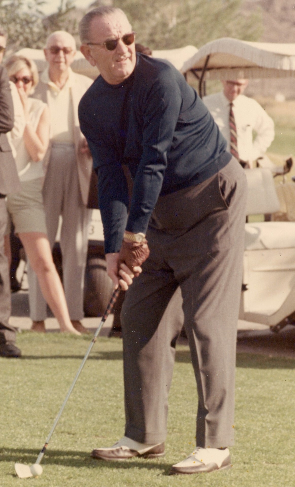 President Johnson golfing at Thunderbird Country Club